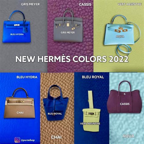 Updated New Hermès Colors 2022 .